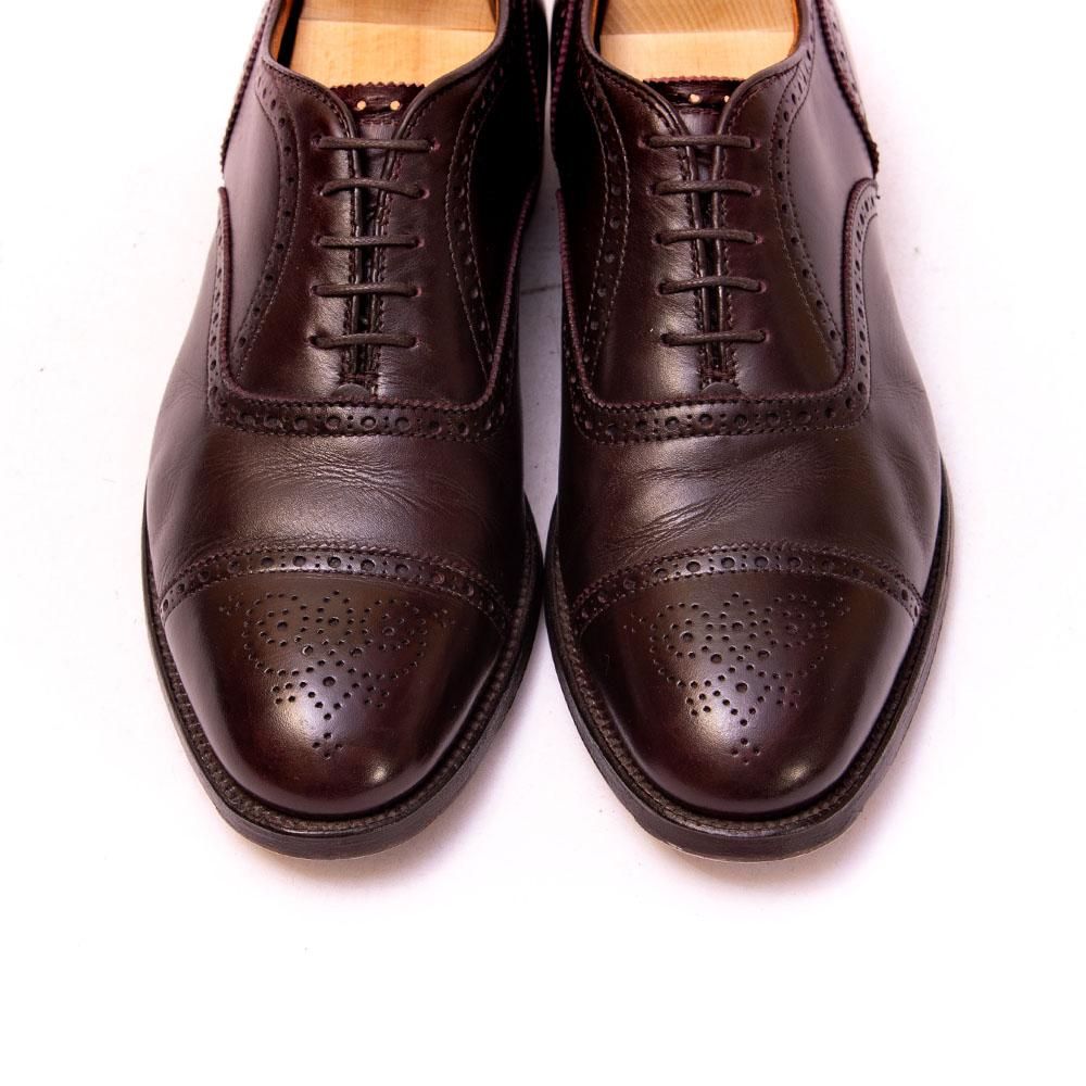 オールデン 908 セミブローグ バーガンディ ハンプトンラスト サイズ