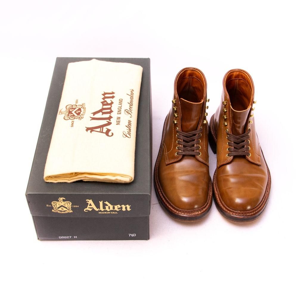 オールデン D8827H プレーントゥブーツ ウイスキーコードバン レア