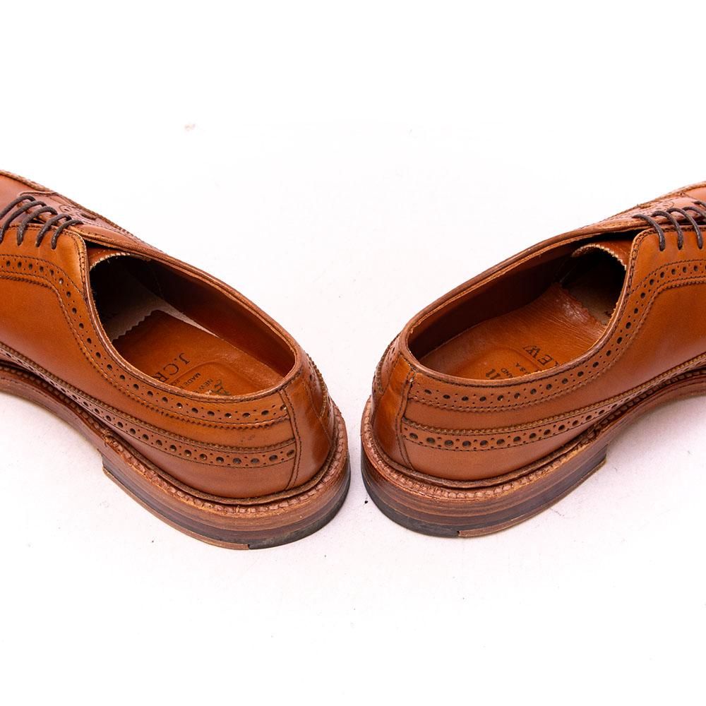 オールデン 97641 ロングウィングチップ フルブローグ タバコ ライト