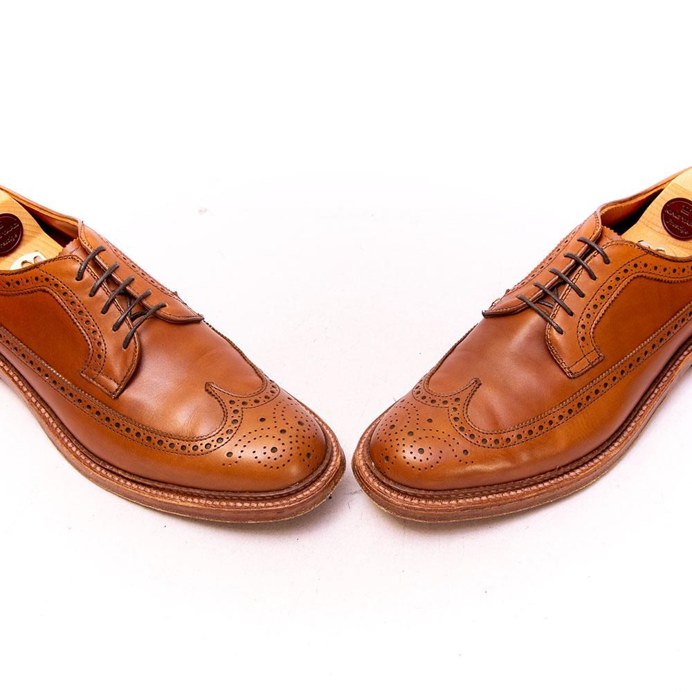 オールデン 97641 ロングウィングチップ フルブローグ タバコ