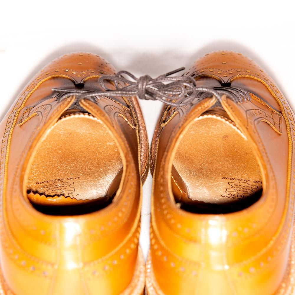 【中古】オールデン alden 97641 サイズ 8 D ロングウイング 楽天市場】オールデン コードバン（チップデザイン（靴
