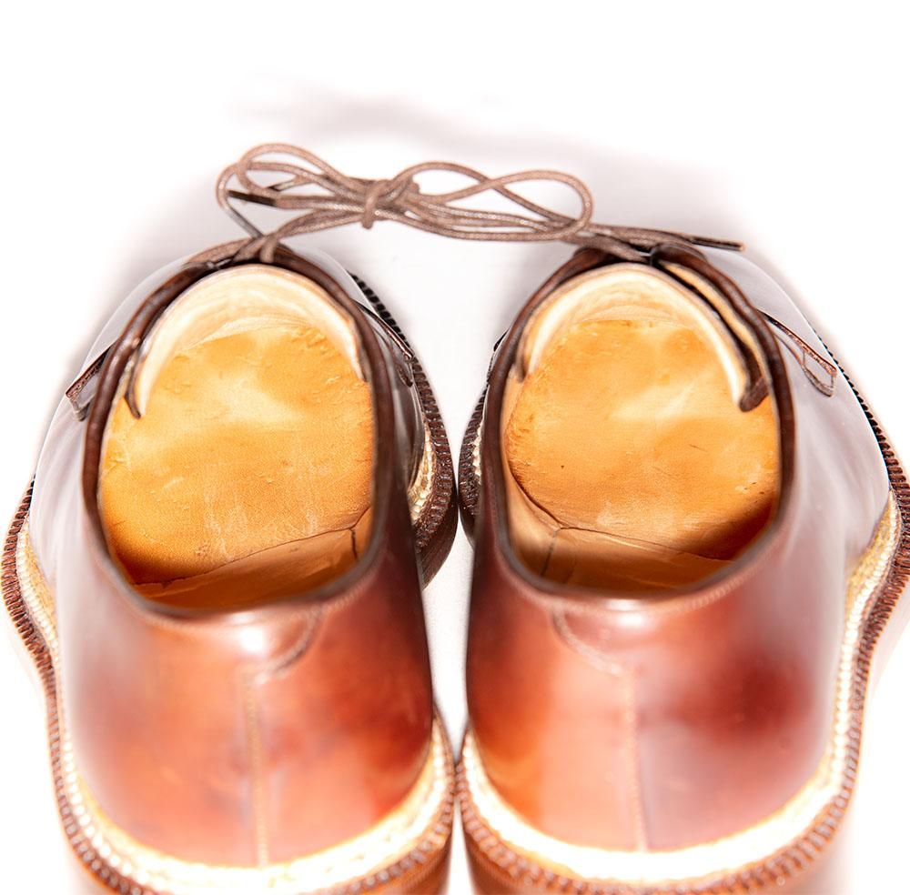 最高峰 シルヴァノ ラッタンジ チャッカ 5.5 ビスポーク スエード ハンド シルバノ ラッタンジ プレーントゥ バーガンディコードバン