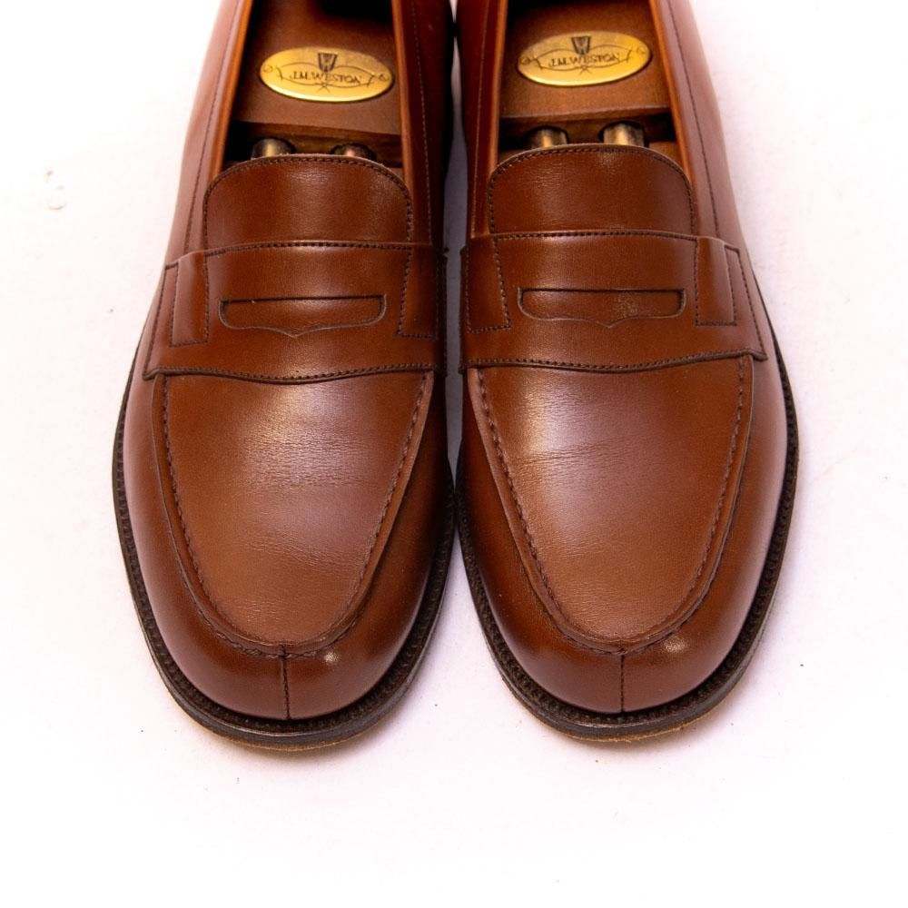 ジェイエムウエストン 180 シグニチャーローファー タン ブラウン 旧