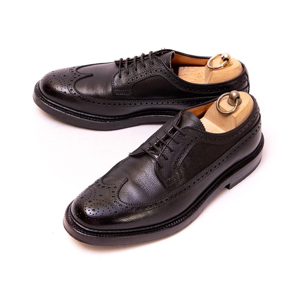 Alden ウィングチップ 革靴 黒カーフ7.5E