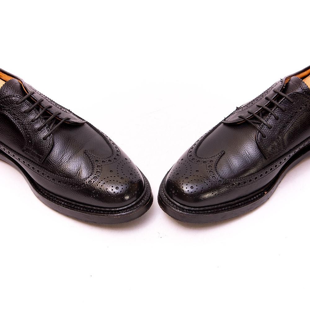 Alden ウィングチップ 革靴 黒カーフ7.5E