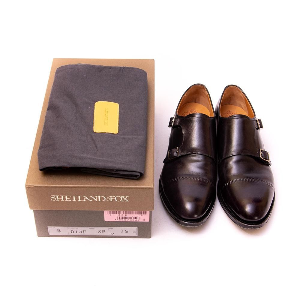 シェットランドフォックス 014F ケンジントン2 ダブルモンク ブラック