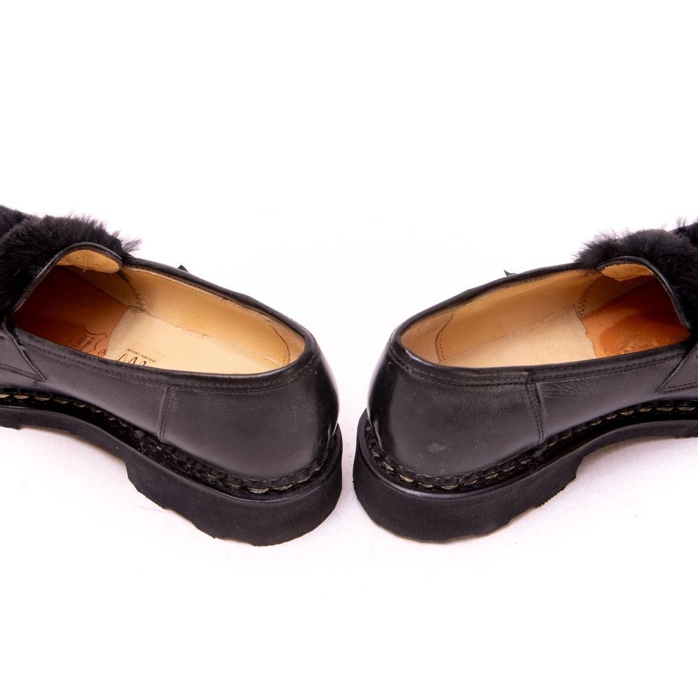 パラブーツ ORSAY ラパンファー 黒 ローファー 新品 UK4