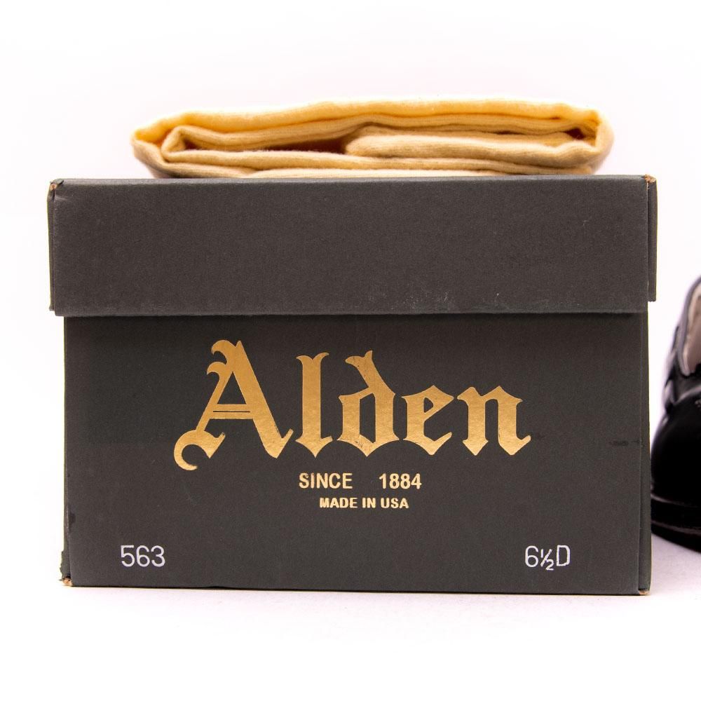 オールデン 664 タッセルローファー コードバン ブラック サイズ6D