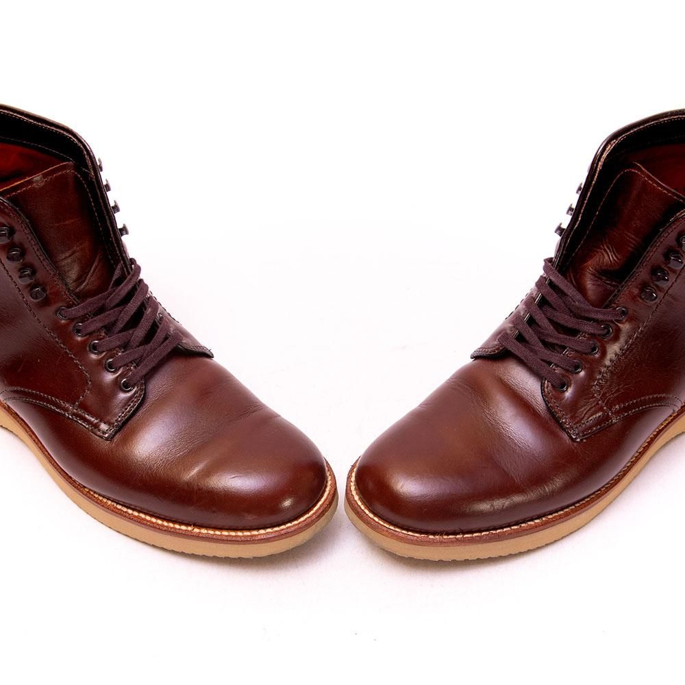 オールデン 45960H サービスブーツ プレーントゥ ダークブラウン