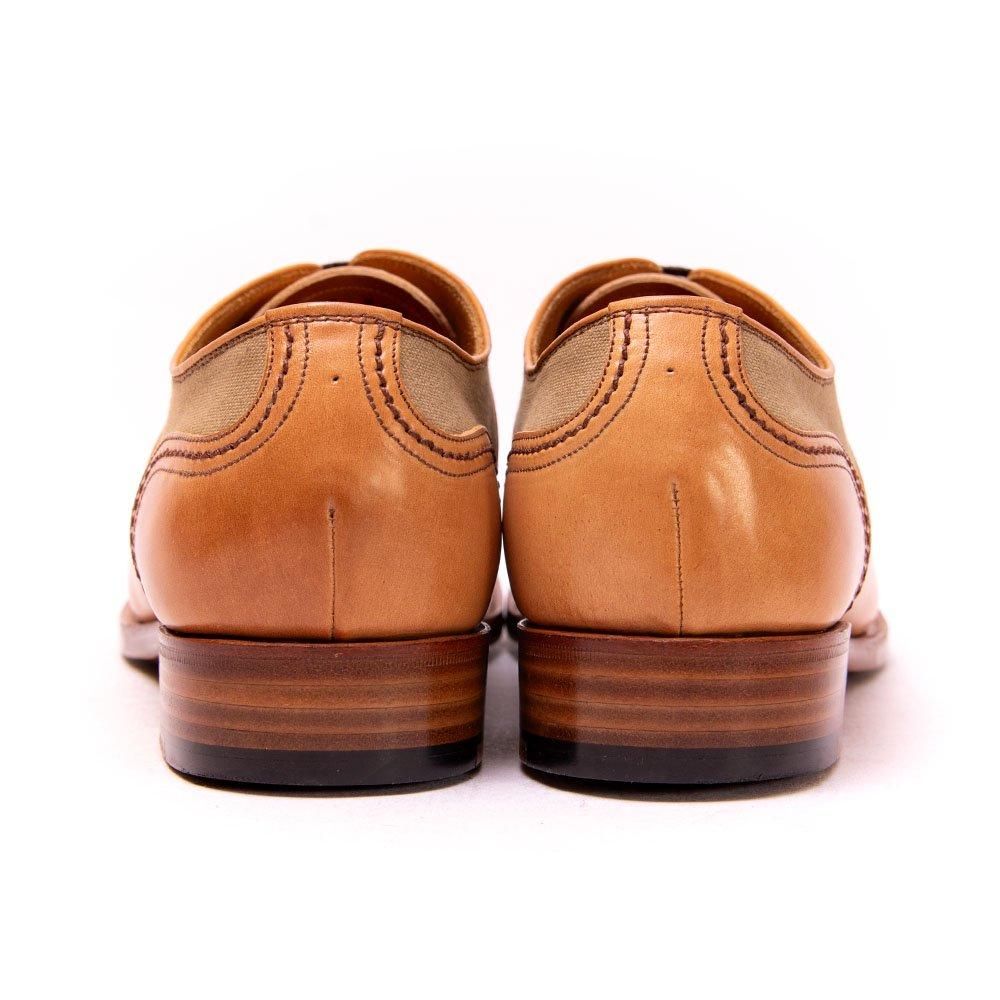 ショセ C740 プレーントゥ サドルシューズ コンビ ナチュラルコード