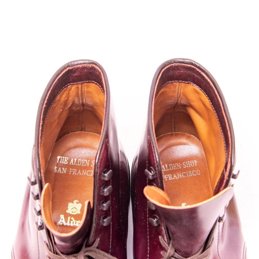 オールデン 4070H キャップトゥブーツ ストレートチップ コードバン