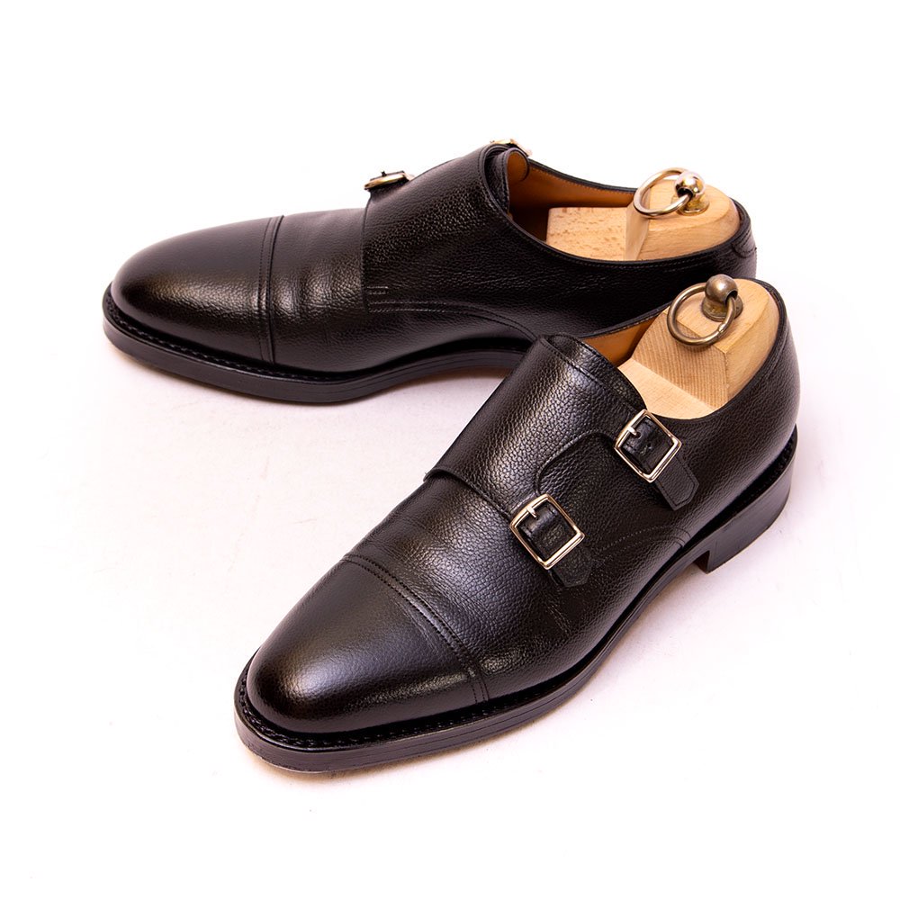 ジョンロブ WILLIAM(ウィリアム)ダブルモンク ブラック バッファロー バイリクエスト品 サイズ7E - 中古革靴販売|革靴の通販ラスタイル シューズショップ