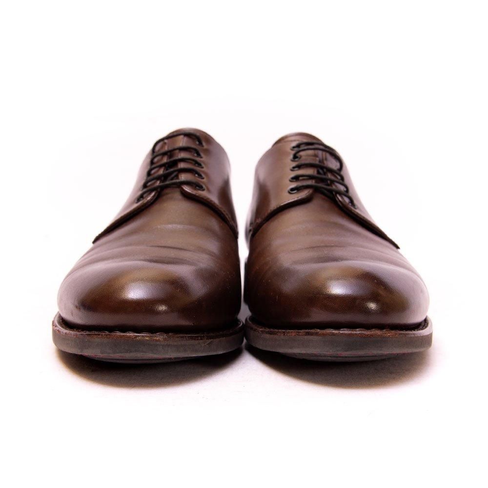 【希少デザイン】パラブーツ プレーントゥ オパンケ ブラウン 高級革靴 レザー パラブーツ LAZARE(ラザール)プレーントゥ ダークブラウン