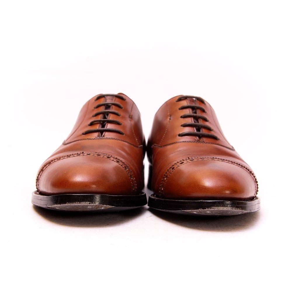 ジョンロブ DOMINGO(ドミンゴ) パンチドキャップ ブラウン 8695