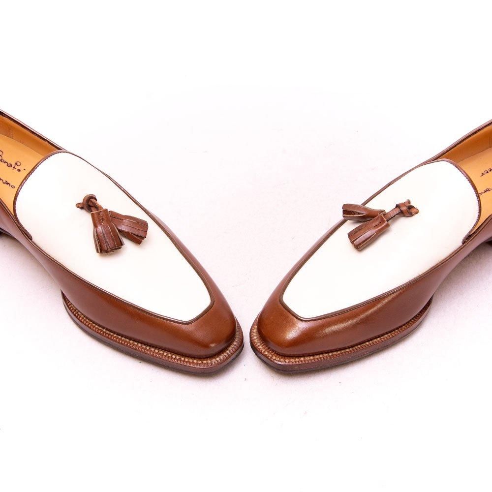 エンツォボナフェ ANGELICO タッセルローファー ブラウン