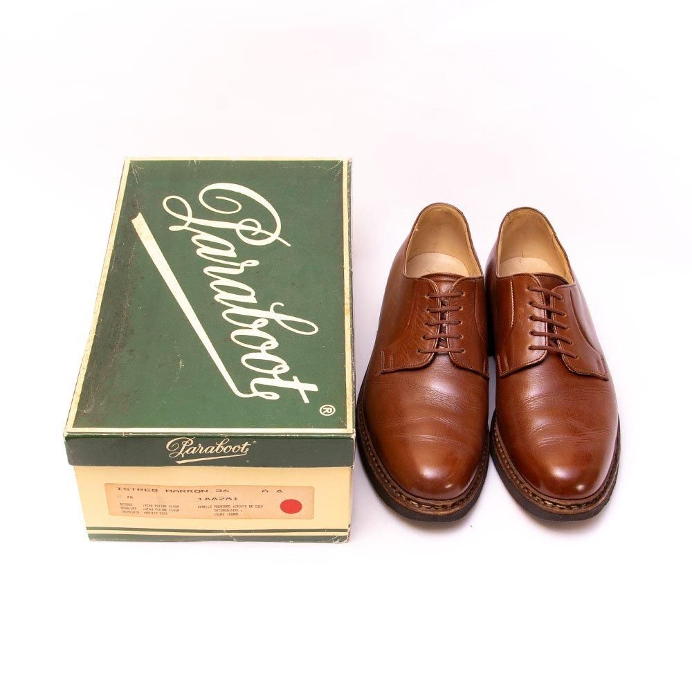 パラブーツ ISTRES(イストル) プレーントゥ マロン ブラウン 91