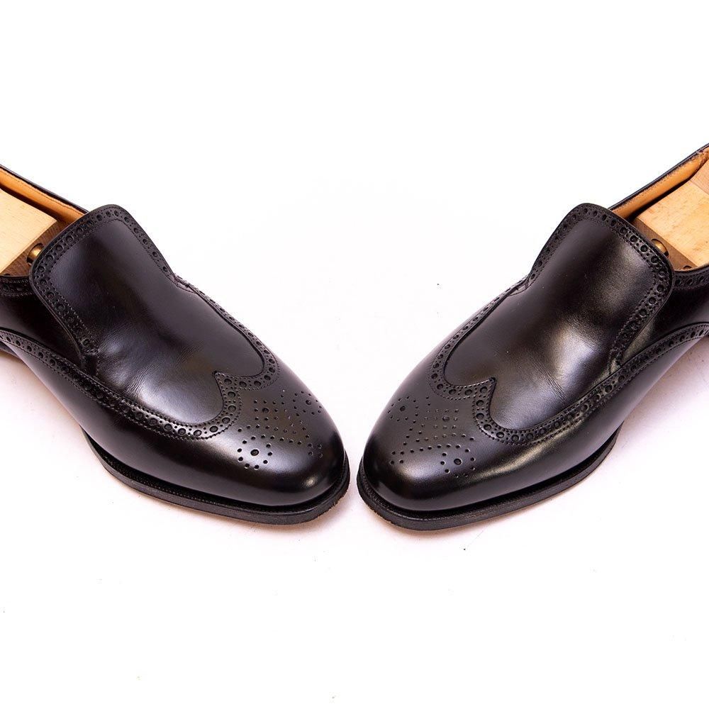 クロケット&ジョーンズ センターエラスティックスリッポン ウイングチップ ブラック PEAL&CO(ピール&コー) Brooks Brothers(ブルックスブラザーズ)別注 サイズUS8.5E - 中古革靴販売|革靴の通販ラスタイルシューズショップ クロケット&ジョーンズ センターエラスティックスリッポン ウイングチップ ブラック PEAL&CO(ピール&コー) Brooks Brothers(ブルックスブラザーズ)別注 サイズUS8.5E - 中古革靴販売|革靴の通販ラスタイルシューズショップ