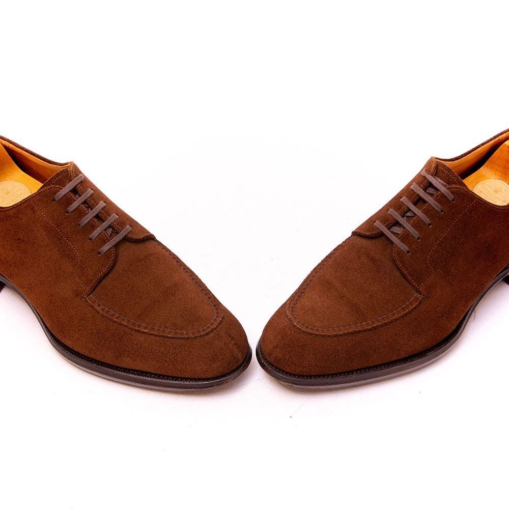 三陽山長 勘三郎 Uチップ スナフスエード 長印靴本舗 期 サイズ7.5