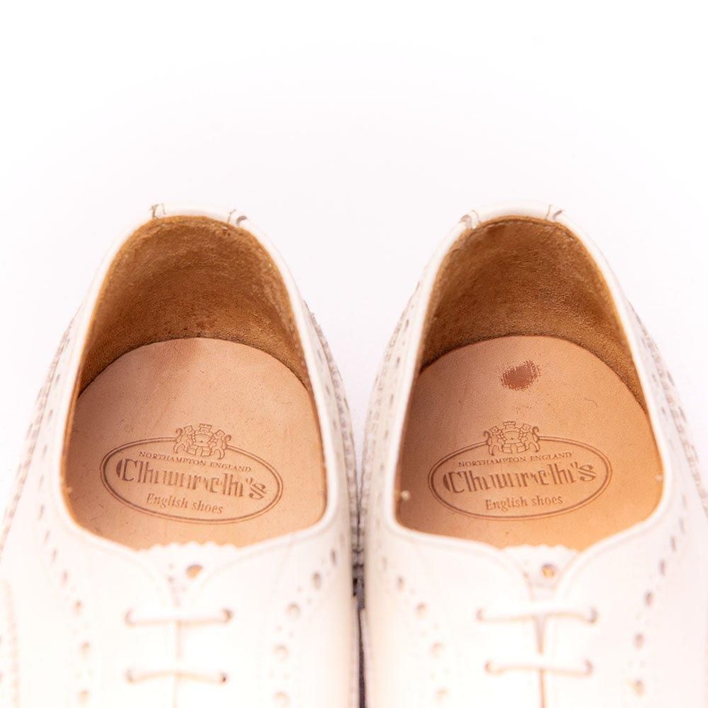 チャーチ BURWOOD(バーウッド) ウィングチップ フルブローグ ホワイト