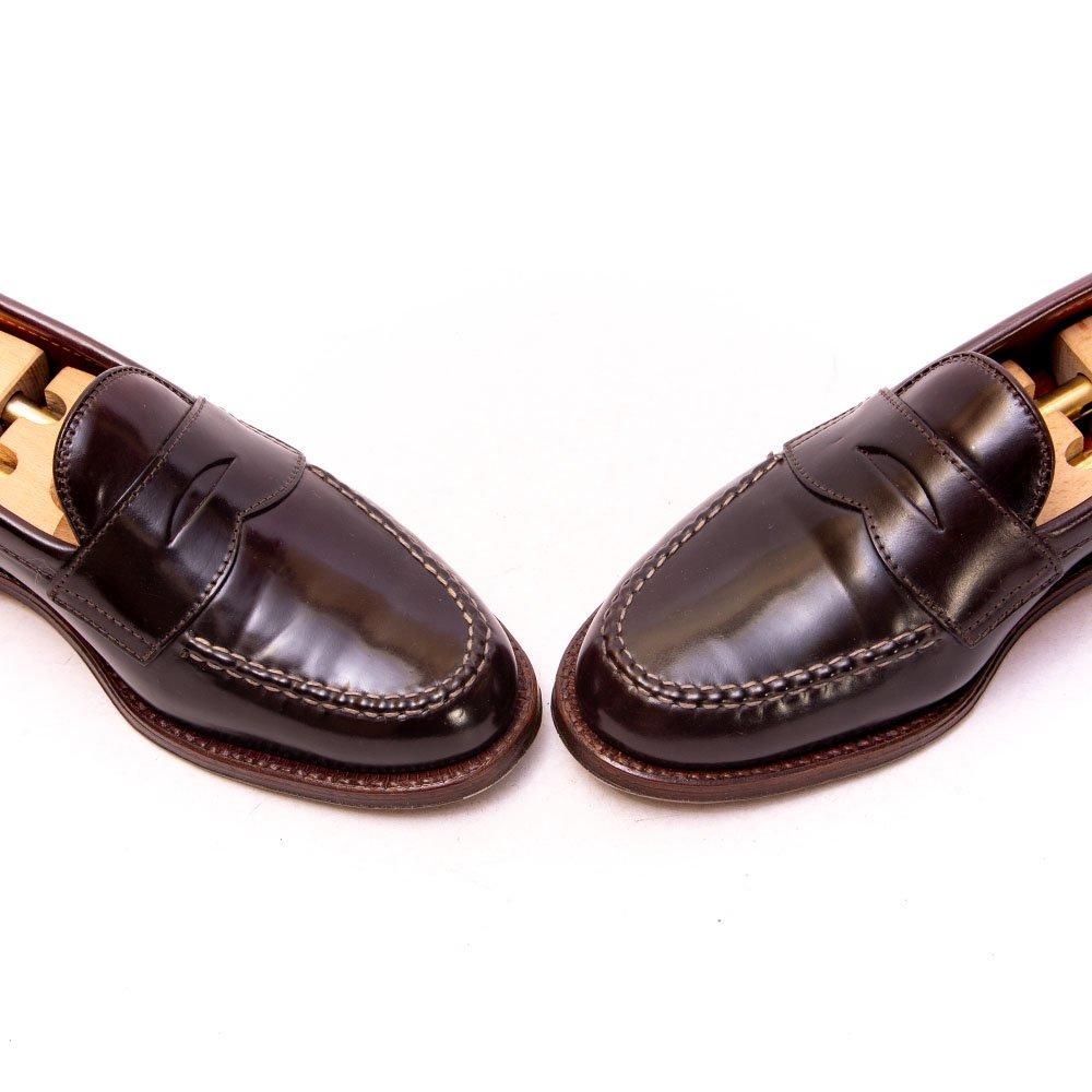 オールデン コードバン ローファー US7D オールデン D6207 コインローファー コードバン バーガンディ