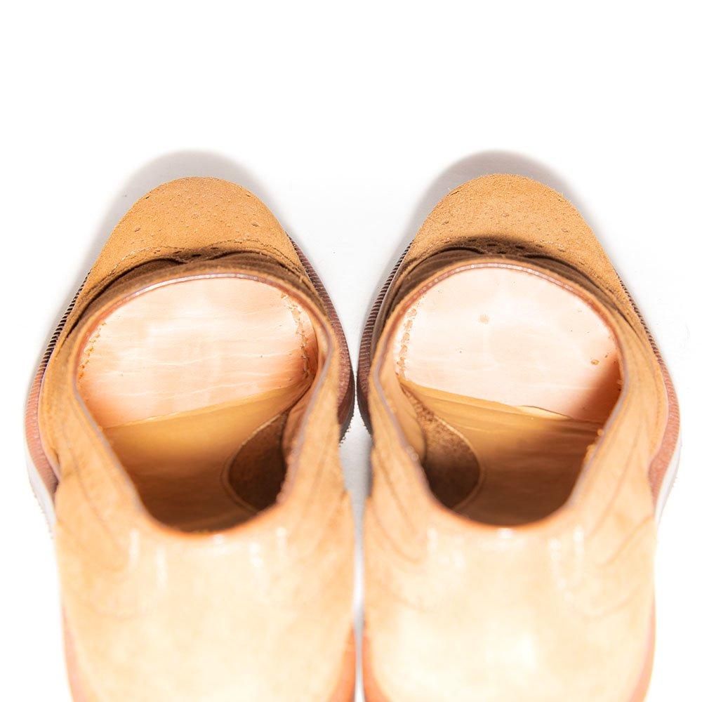 レユッカス Y25116 ウイングチップ スリッポン スエード ブラウン