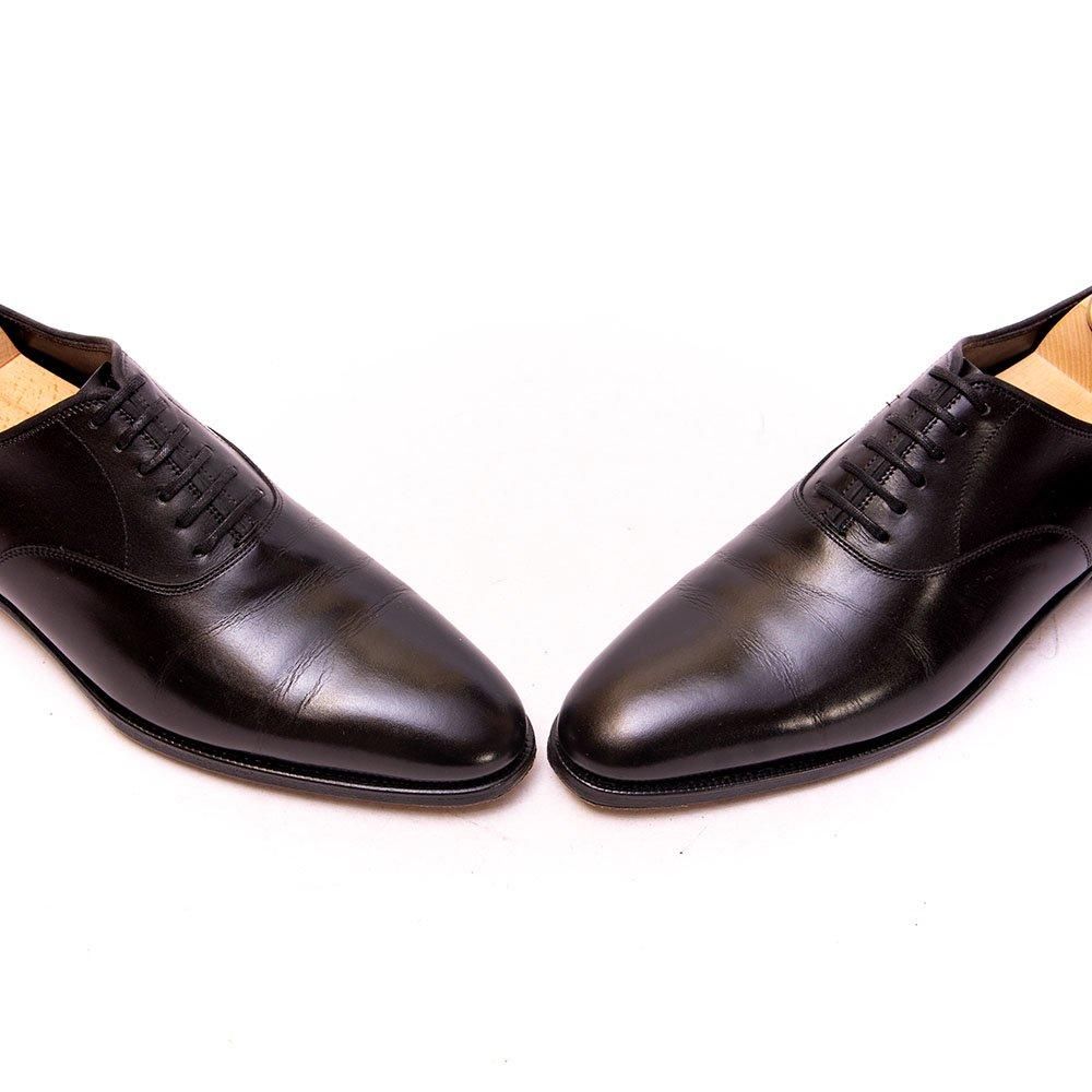 美品/シューキーパー付✨ジョンロブ ガルニエ2 内羽根 プレーントゥ 6 1/2 ジョンロブ GARNIERⅡ(ガルニエ2)プレーントゥ ブラック プレステージ