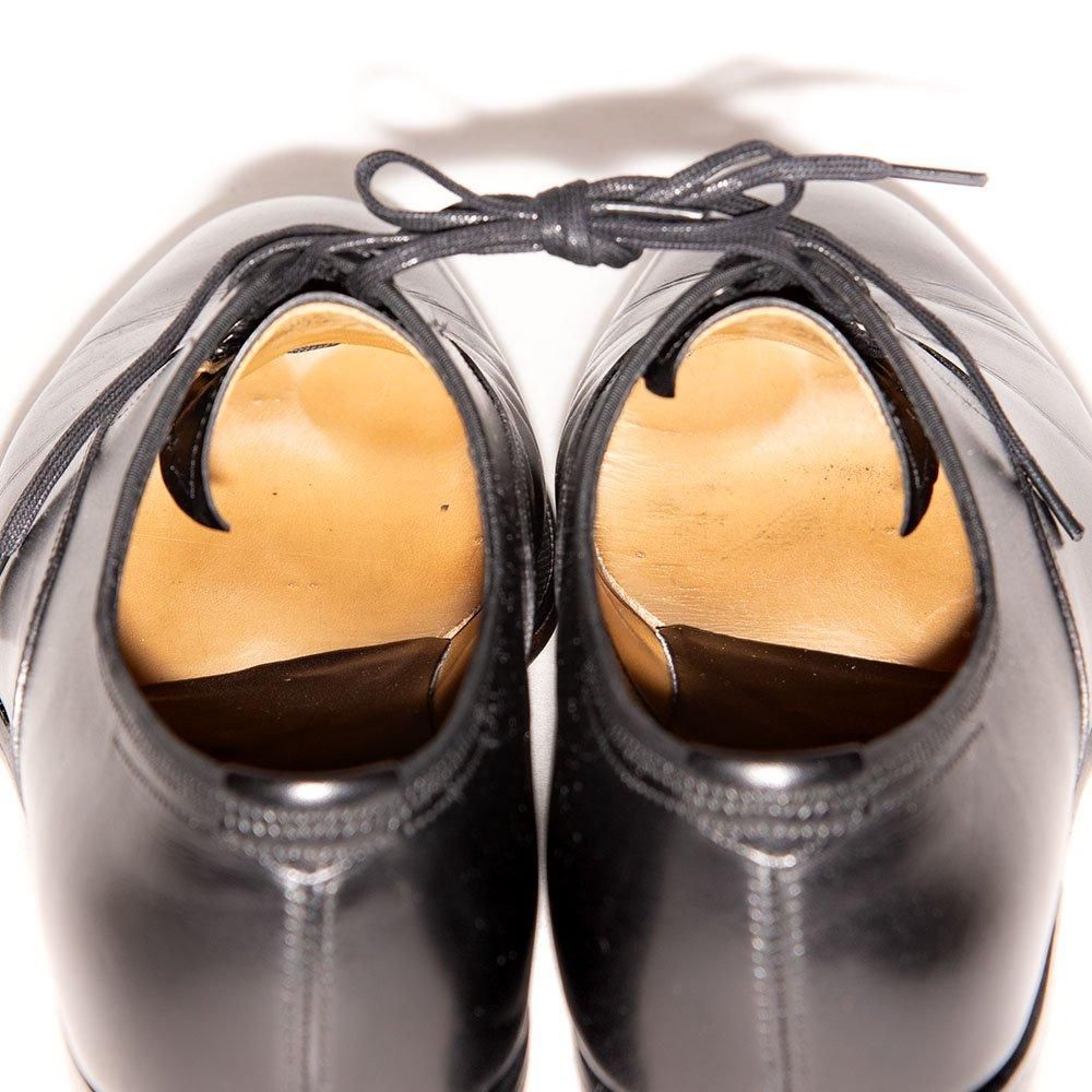 ジョンロブ、ガルニエ　7 1/2 ジョンロブ GARNIERⅡ(ガルニエ2)プレーントゥ ブラック プレステージ