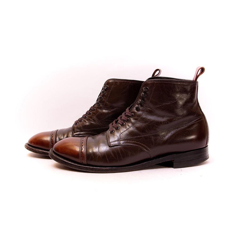 オールデン 41940H パンチドキャップ ブーツ ダークブラウン キッド