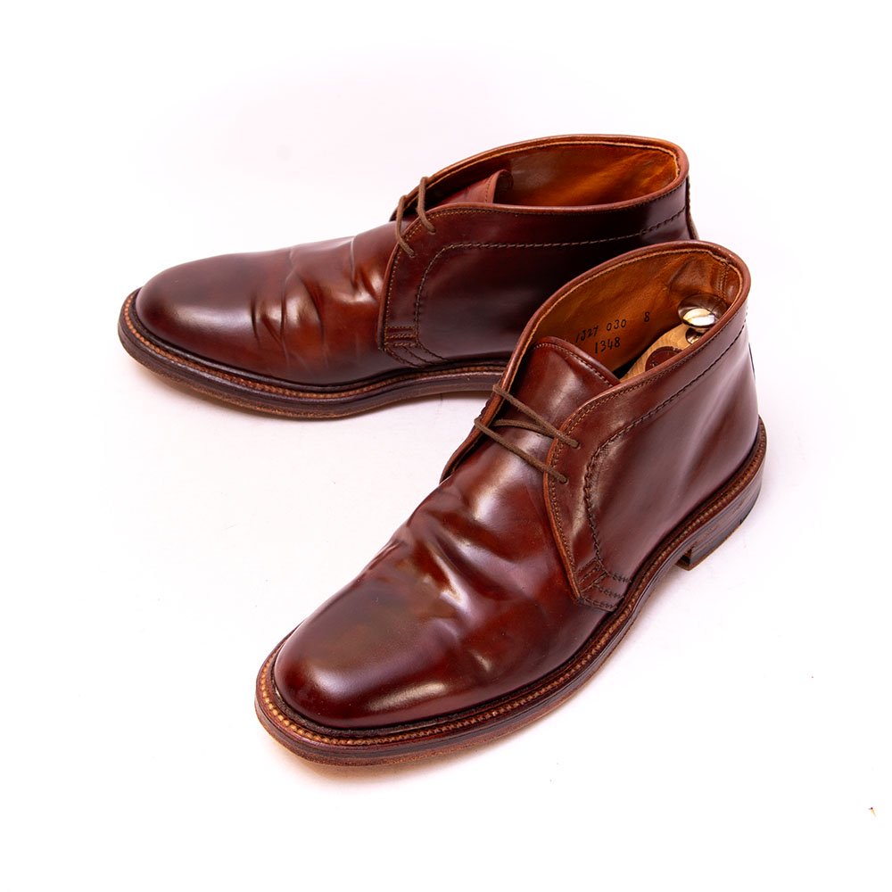 オールデン 1348 チャッカブーツ ウイスキーコードバン No.4色味個体 レアカラー サイズ7.5D -  中古革靴販売|革靴の通販ラスタイルシューズショップ