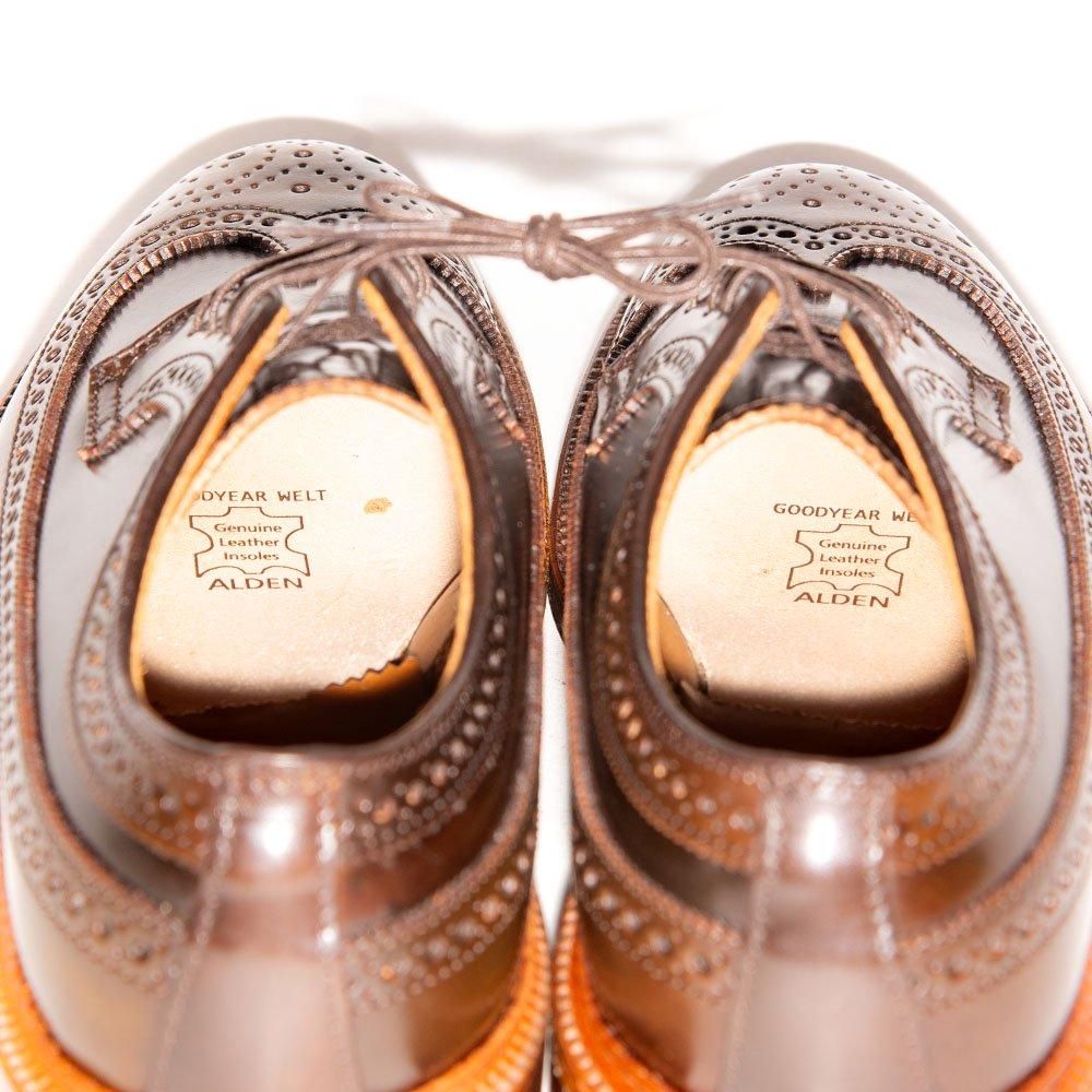 オールデン 97894 ロングウィングチップ フルブローグ シガー オールデン 97894 ロングウィングチップ フルブローグ シガー