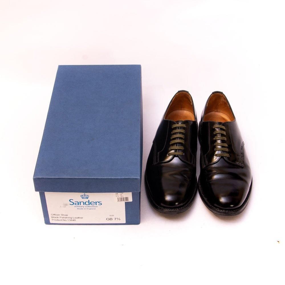 【美品】Sanders Officer Shoe No 1384B GB 6 美品】Sanders Officer Shoe No 1384B GB 6 美品】Sanders