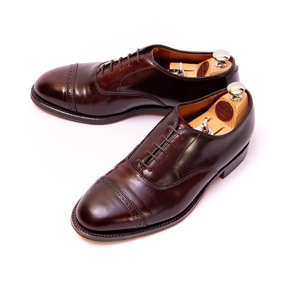 オールデン Alden コードバン「9015」 ハンプトンラスト　サイズ7D 中古)オールデン 9015 コードバン パンチドキャップトゥ