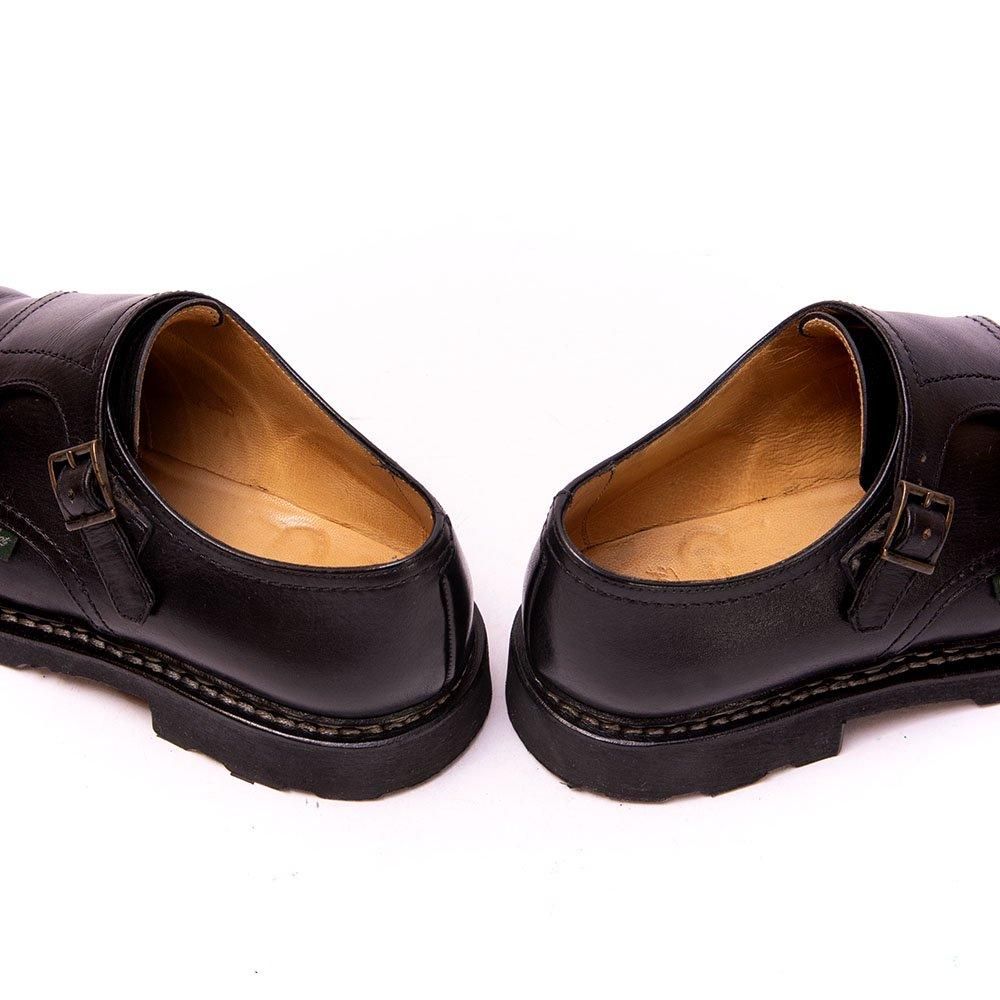 Paraboot William　ブラック　ダブルモンク　サイズ6　状態良し レビュー]Paraboot定番モデルのダブルモンクストラップ「WILLIAM