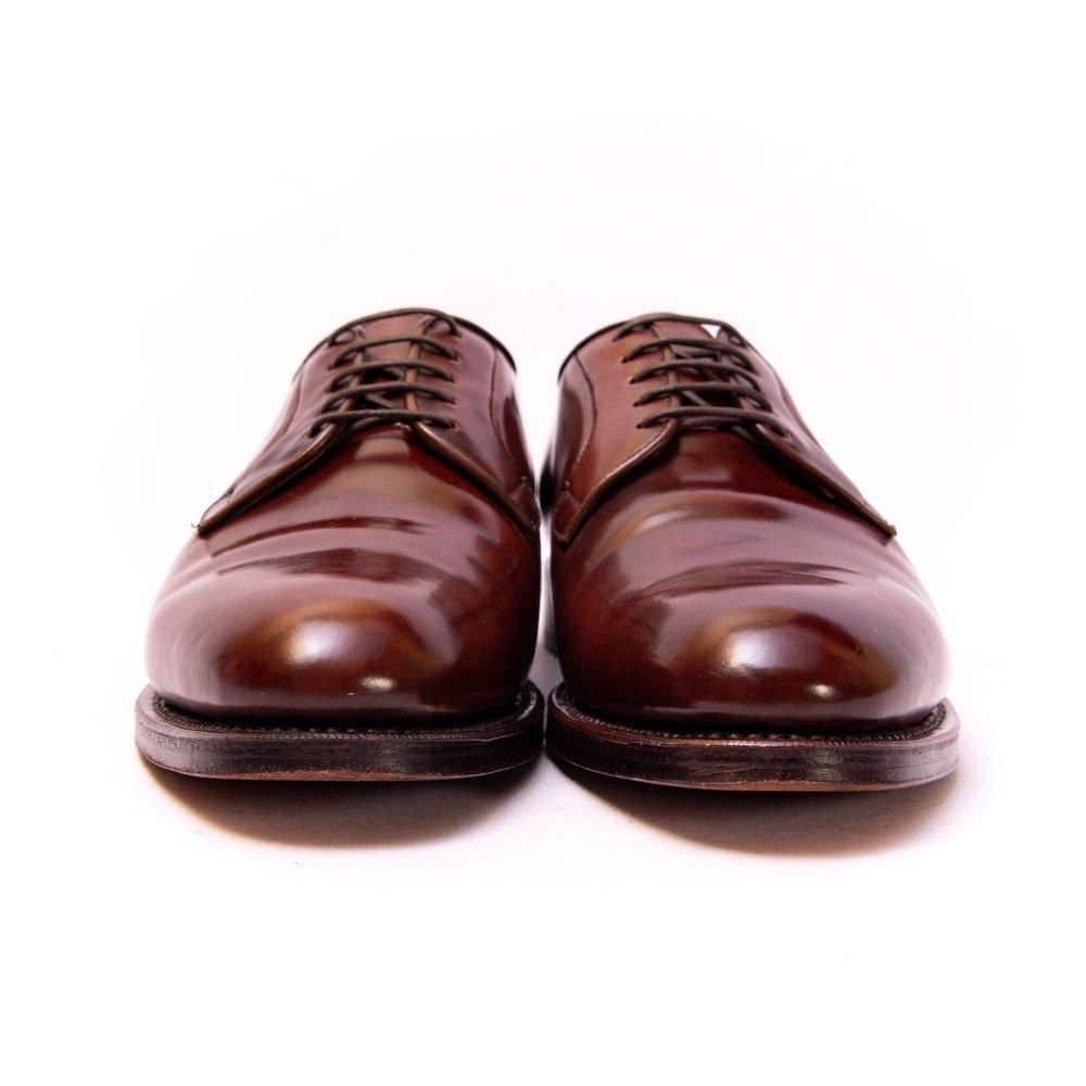 Rio Primeroリオ プリメーロビジネスドレスシューズ 革靴 阪急メンズ メルミン プレーントゥ コードバン バーガンディ 阪急メンズ別注