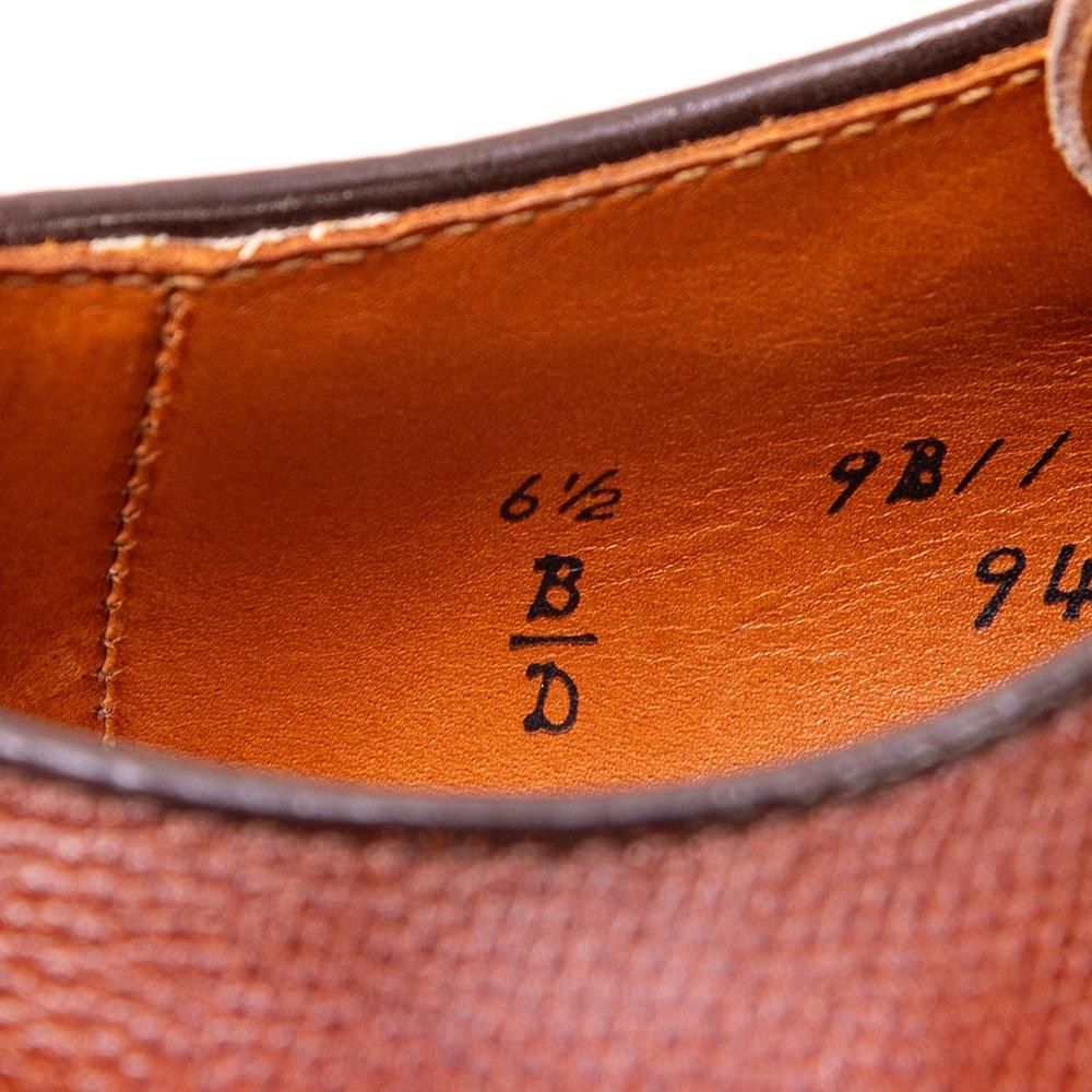 新品 オールデン 942C グレインレザー US8D ブラウン オールデン 942C プレーントゥ ブラウン アルパインカーフ Dutton