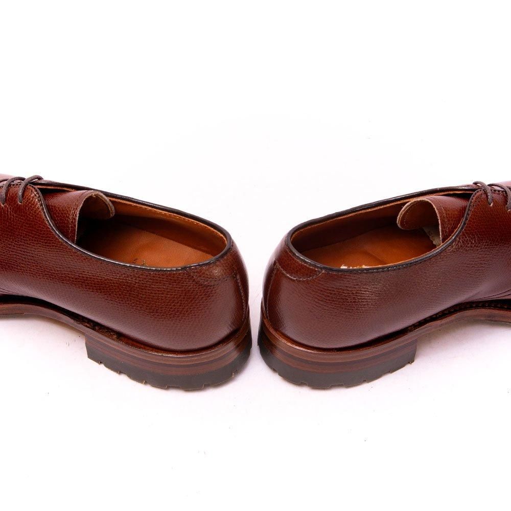 新品 Alden グレインレザー US8.5D 942C ブラウン Alden オールデン 942C プレーントゥ ブラウン アルパインカーフ