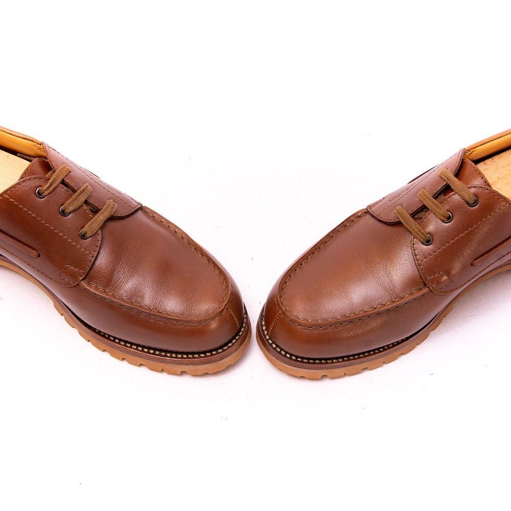 J.M.Weston ヨット 690 6C ロシアンカーフ ジェイエムウエストン 690 YACHT(ヨット)デッキシューズ タン ロシアン