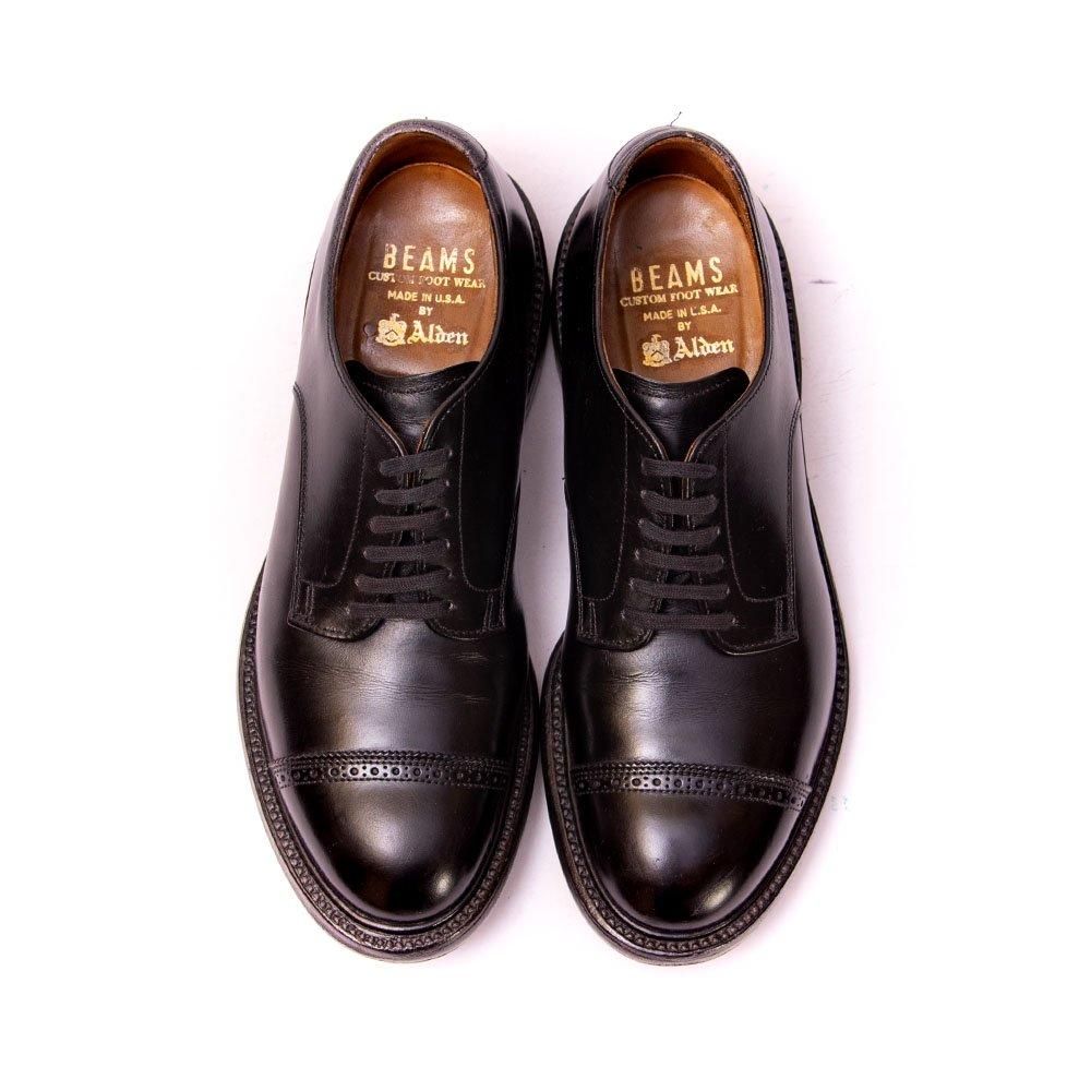 Alden モディファイドラスト キャップドパンチトゥ　マテリオ別注 美品” ALDEN（オールデン） Punched Cap Toe Shoes（パンチド
