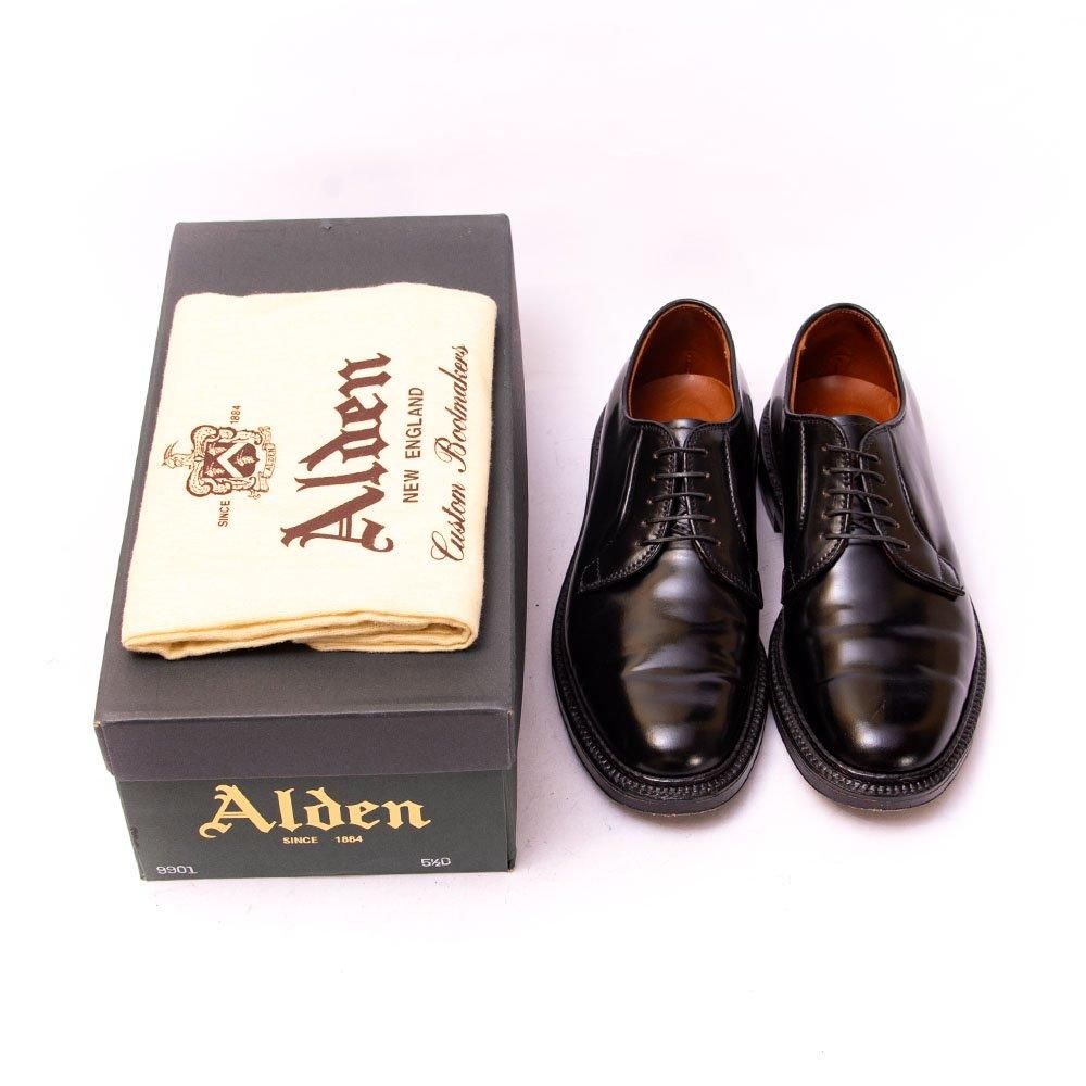 オールデン 9901 プレーントゥ コードバン ブラック サイズ5.5D