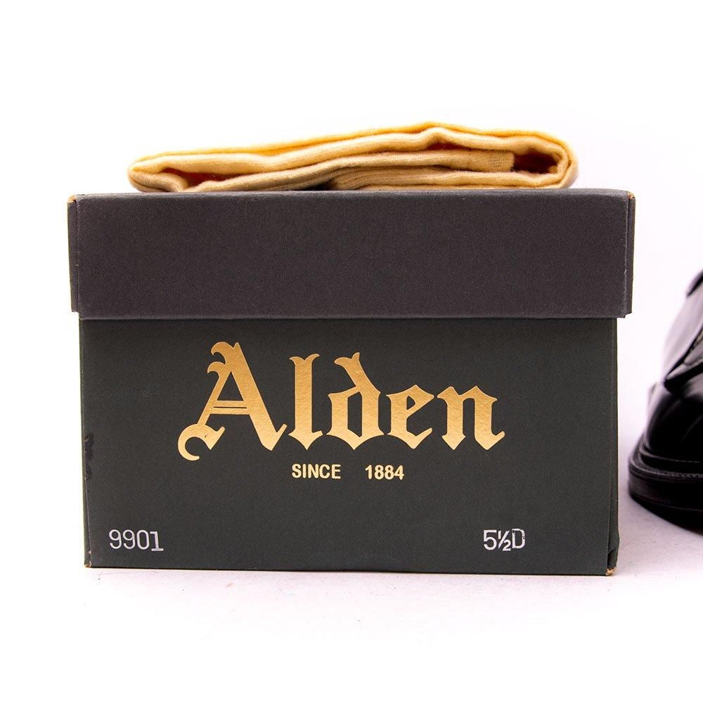 オールデン 9901 プレーントゥ コードバン ブラック サイズ5.5D - 中古