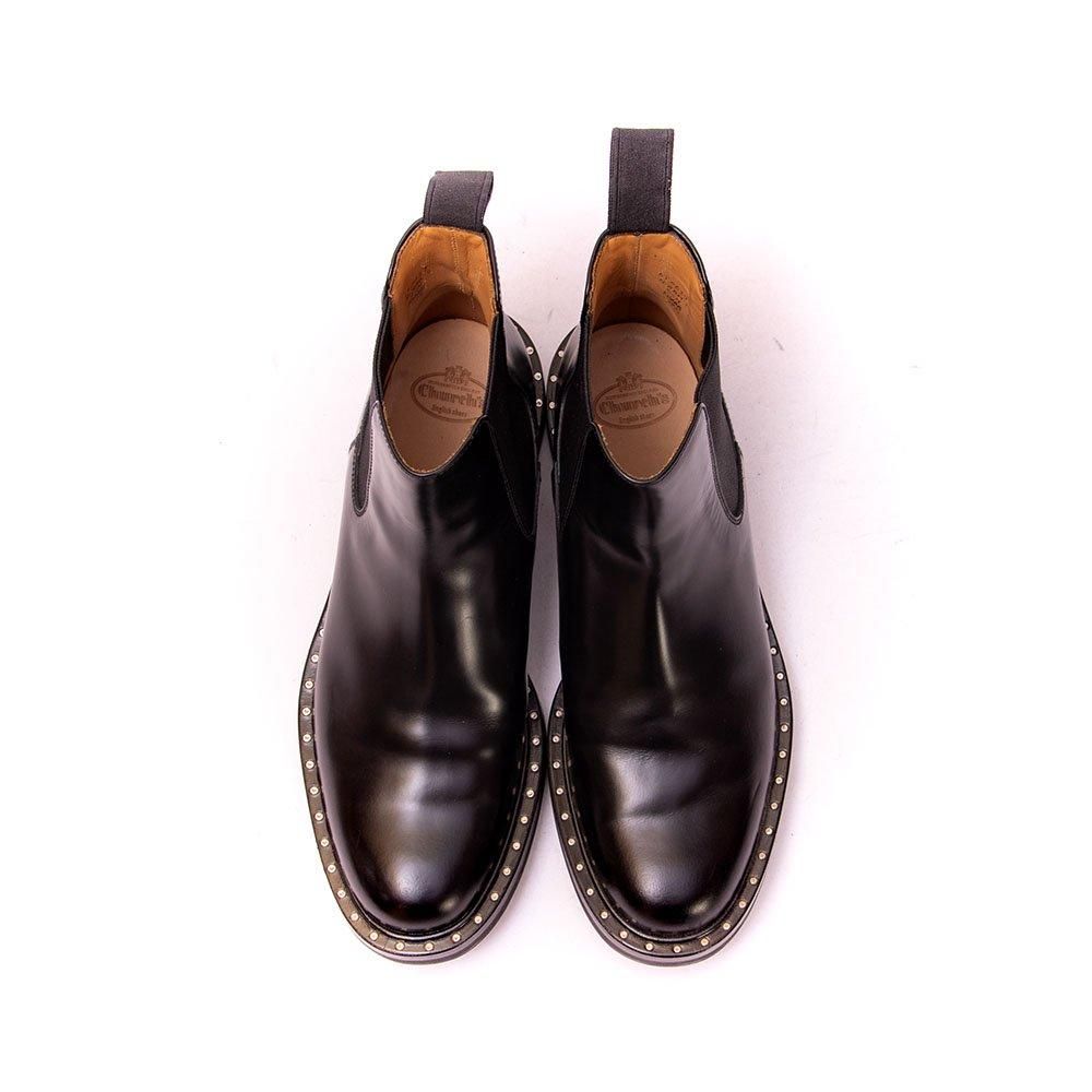 チャーチ NIRAH2 サイドゴアブーツ ブラック メット ロイ