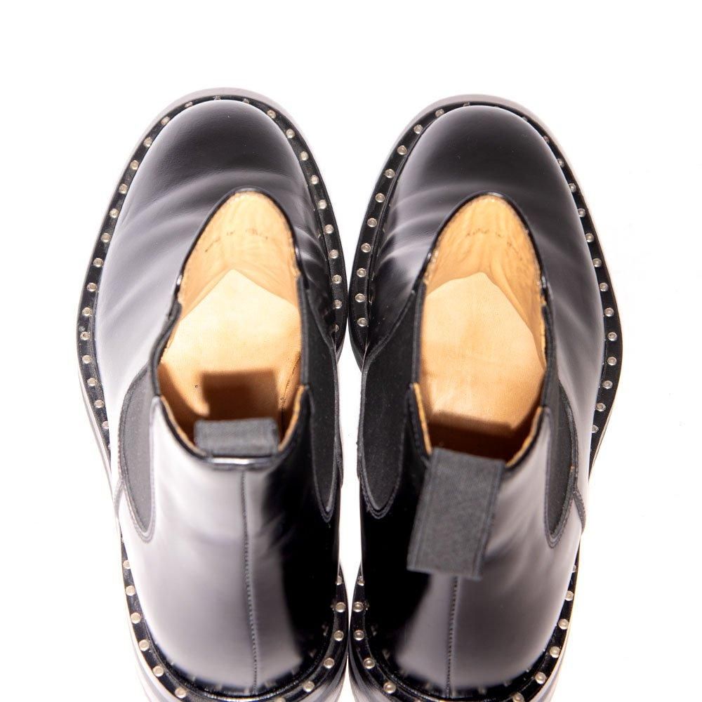 チャーチ NIRAH2 サイドゴアブーツ ブラック メット ロイスカーフ