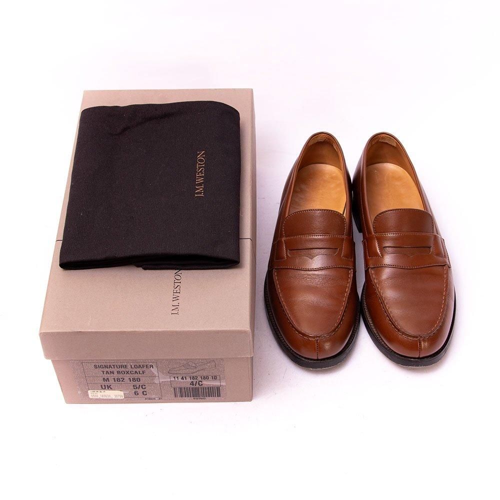 う*マ様 JM WESTON ジェイエムウエストン　シグニチャー タンブラウン トリプルソールローファー タンブラウンボックスカーフ