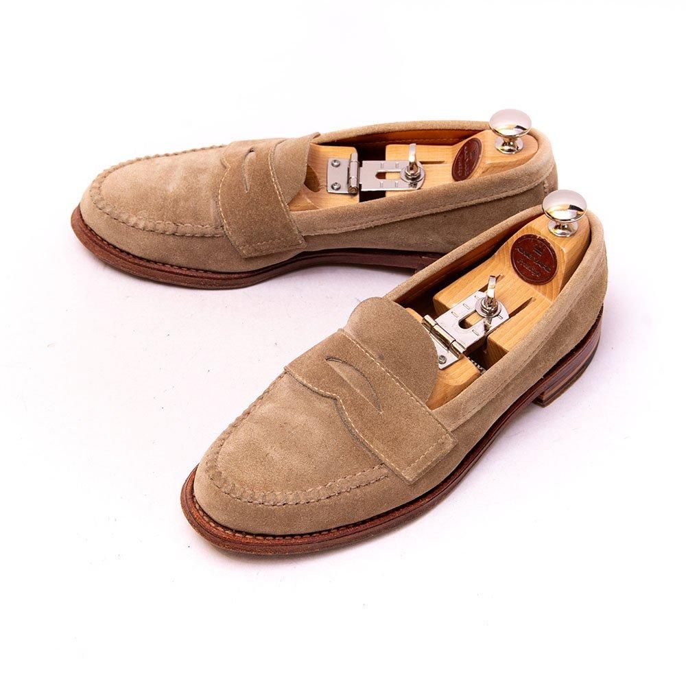 オールデン 6244F コインローファー ベージュ スエード アンラインド