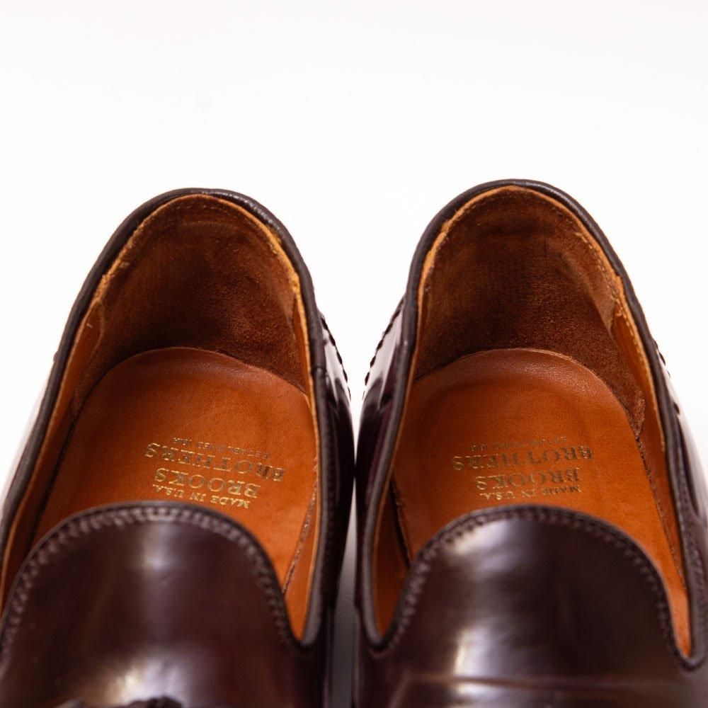 Brooks Brothersコードバン ローファー ダークバーガンディ Brooks Brothers｜コードバン ローファー US8（バーガンディ）