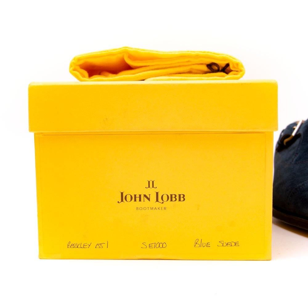 [着用数回 美品] John Lobb ジョンロブ Berkley バークレー ジョンロブ BERKLEY(バークレー)サイドモンク シングルモンク ブルー