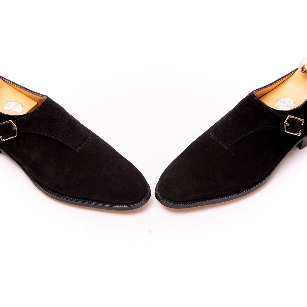 ジョンロブ JERMYN3(ジャーミン3)シングルモンク ブラック スエード