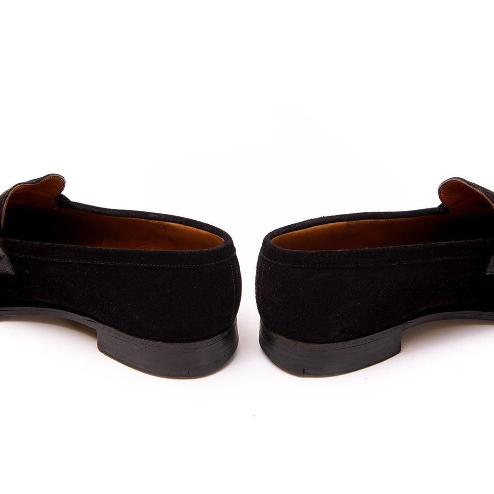 jmweston　ブラック スエード ローファー シグニチャーローファー ブラックゴートスエード