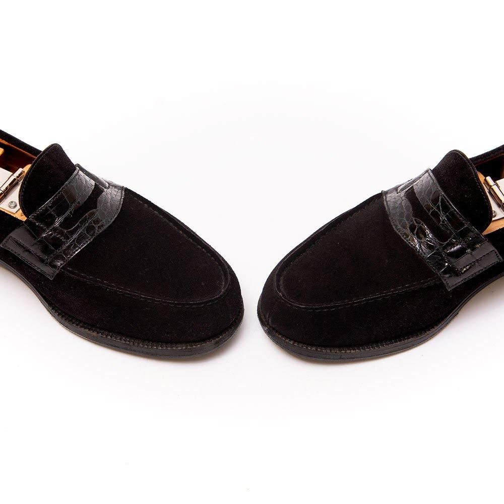 ジェイエムウエストン 180 シグニチャーローファー ブラック コンビ