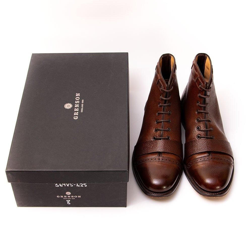 グレンソン　プレーントゥ　8D　ブラウン　レザーシューズ　GRENSON グレンソン プレーントゥ 8D ブラウン レザーシューズ GRENSON